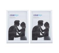Relaxdays Cadres photo 10 x 15 cm lot de 4 blanc