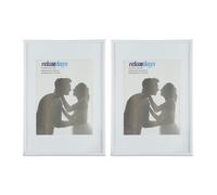 Relaxdays Cadres photo A4 lot de 24 blanc