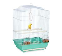 relaxdays Cage pour oiseaux avec perchoirs