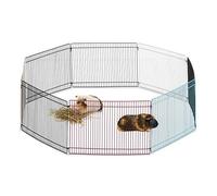 Relaxdays Cage extérieur Lapin, 8 éléments, pour Petits Animaux, enclos Cochon d’Inde, 24 cm de Haut, Multicolore