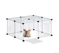 relaxdays Enclos de 12 pièces Transparent
