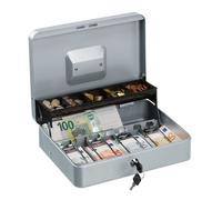 Relaxdays Caisse à monnaie verrouillable