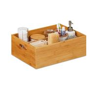 Relaxdays Caisse de rangement bambou