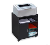 relaxdays Caisson à roulettes noir