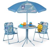 relaxdays Camping Ensemble de sièges pour enfants avec parapluie