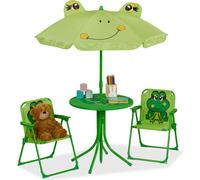 relaxdays Camping Ensemble de sièges pour enfants avec parapluie