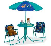 relaxdays Camping Ensemble de sièges pour enfants avec parapluie