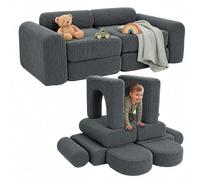 Relaxdays Canapé de jeu modulaire enfant 10 pièces