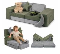 Relaxdays Canapé de jeu modulaire enfant, 10 pcs