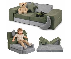Relaxdays Canapé de jeu modulaire enfant, 10 pcs