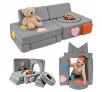 Relaxdays Canapé modulable enfant, 18 pièces
