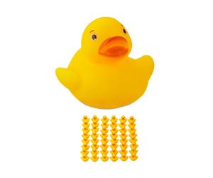 Relaxdays Canard de bain en 3,5 cm par lot de 96