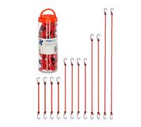 relaxdays Caoutchouc de serrage, set de 12, 4 tailles