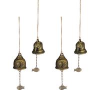 relaxdays Carillon Cloches Set de 4 Feng Shui