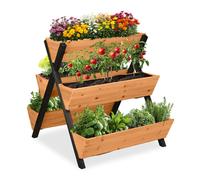 Relaxdays Carré potager vertical à 5 boxes