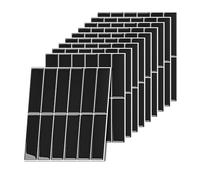 Relaxdays Carreaux adhésifs 10 pièces, 30 x 30 cm, Effet 3D découpables, Noir pour Salle de Bain et Cuisine