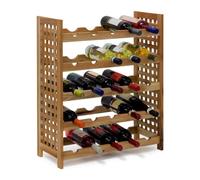 relaxdays Casier à vin en noyer pour 25 bouteilles