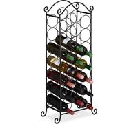 relaxdays Casier à vin pour 21 bouteilles