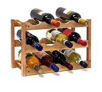 Accessoire autour du vin GENERIQUE Relaxdays Casier à vin - 28 cm de large - 12 bouteilles