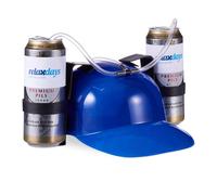 Relaxdays Casque à boisson bleu en lot de 4