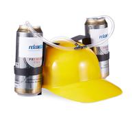 Relaxdays Casque à boisson jaune en lot de 10