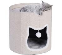relaxdays Cave à chat pliable en beige