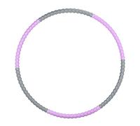 Relaxdays Cerceau Hula Hoop, Ø 95 cm, Accessoire de Fitness pour Adultes, 900 g, pour maigrir, Musculation, Lila/Gris