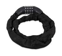Relaxdays Antivol vélo, Cadenas Code, Chaine Anti-vol Moto 5 Chiffres, Acier, 120 cm, Noir