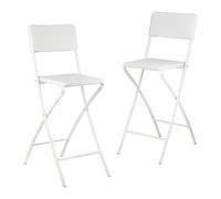 Relaxdays Chaise de bar lot de 2 tabouret