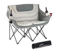 Relaxdays Chaise de camping pliante 2 places