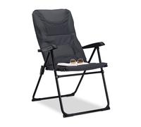 relaxdays Chaise de camping rembourrée