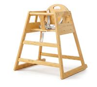 Relaxdays Chaise haute en bois