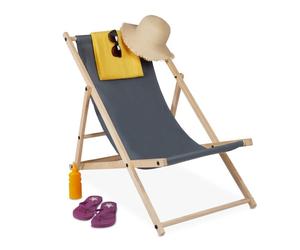 Relaxdays Chaise longue pliante