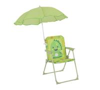 Relaxdays Chaise pliante enfant avec parasol