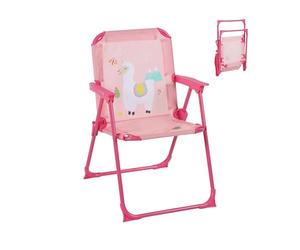 Relaxdays Chaise Pliante pour Votre Enfant, Design Original, HxLxP : 51,5 x 36 x 37,5 cm, pour l'extérieur, Multicolore