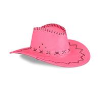 Relaxdays, rose cowboy, pour adulte, style far ouest, western chapeau de carnaval, unisexe, 10024992_52, 16,00 x 35,50 x 39,00cm