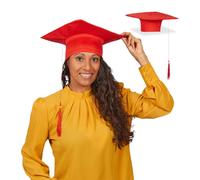 Relaxdays Chapeau de diplômé en lot de 2