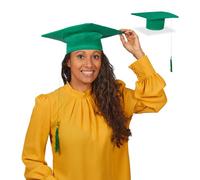 Relaxdays Chapeau de diplômé en lot de 2