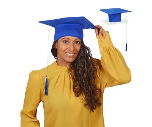 Relaxdays Chapeau de diplômé en lot de 2