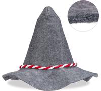 relaxdays Chapeau de Lapin avec cordon rouge et blanc