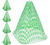 relaxdays Chapeau végétal vert 96 pièces