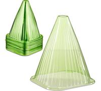 relaxdays Chapeau vert pour plantes, set de 80 pièces