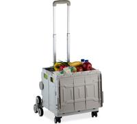 relaxdays Chariot d'achat pour escaliers