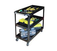 Relaxdays Chariot d'atelier 3 niveaux