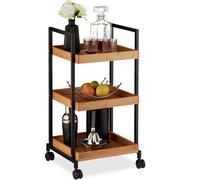 relaxdays 10027598_0 relaxdays Servierwagen braun