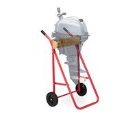 Relaxdays Chariot Hors-Bord, Stockage & Transport, Moteur Jusqu’à 100 kg, Support Acier, Rouge