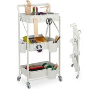 relaxdays Chariot pliable avec 3 niveaux