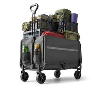 Relaxdays Chariot pliable avec hayon