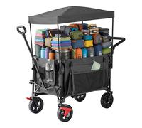 Relaxdays Chariot pliant avec toit