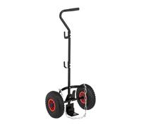 Relaxdays Chariot pour Bouteilles de gaz, 3 et 5 kg, Noir/Rouge